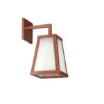 Farol Minimalista Chico Int/ext Vidrio Transp Cobre - Zeuz Ii - Iluminacion Rustica - 802tk