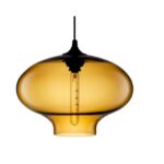 Lampara Colgante 1 Luz Ambar Caetano  180 Iluminacion - 15041