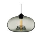 Lampara Colgante 1 Luz Cristal Humo Quela  180 Iluminacion - 15042