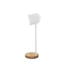 Lampara De Escritorio E27 Madera Blanco Bartolo 180 Iluminacion - 27026/bl