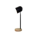 Lampara De Escritorio E27 Madera Negro Bartolo 180 Iluminacion - 27026/ne
