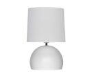Lampara De Mesa E27 Bocha Grande Blanco Markas Iluminacion - V72-bb