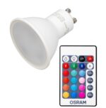 Lampara Led Dicro Par 16 Rgbw 4.5w Gu10 C/c. Remoto Osram - 7021090 - Imagen 2