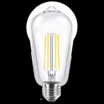 Lampara Led Filamento Pera 8w E27 2700k Dim Macroled - Dbfst19-8 Ww