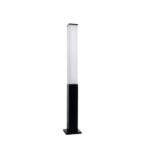 Mini Farola Cuadrada P/senderos Gu10 Gris Plata Delta Iluminacion - Mfc 50cm Gp