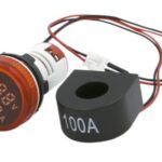 Mini Voltimetro C/ti Rojo 22mm 50/500vca 100a Sassin - Ad22ds-rv