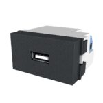 Modulo Cargador Simple Usb Platinum Negro Jeluz - 80146
