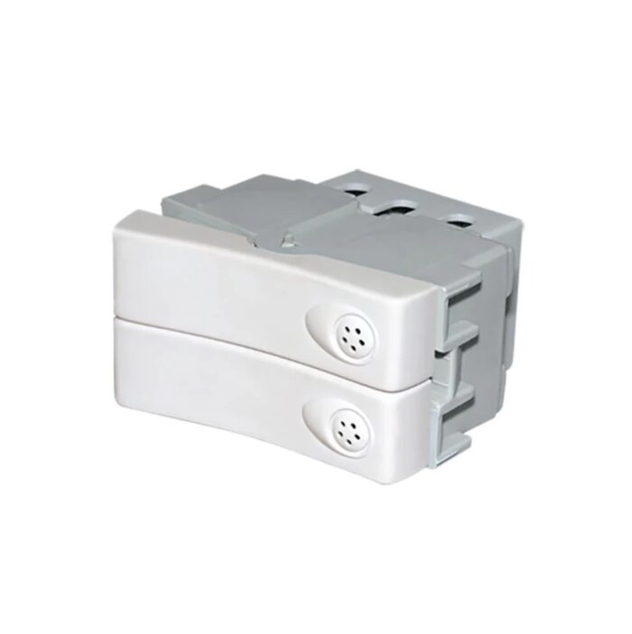 Modulo Interruptor 2 Int (1/2 Mod X2 En Uno) Blanco Jeluz - 40032 - Imagen 2