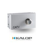 Modulo Toma Tv Pin Fino P/coaxil Ter. Bl Kalop - Kl40295
