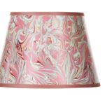 Pantalla Con Bies 9x15 Flor Rosada Ferrolux - Pa-122 R