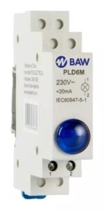 Piloto Luminoso Azul Led P/riel Din 230vca Baw - Pld6m