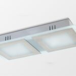 Plafon Rectangular Aros Platil 4 Luces E27 San Lorenzo - 3532 Pl