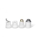 Portalampara Porcelana E27 Hº Con Casquillo Al 3/8 Calu - 203