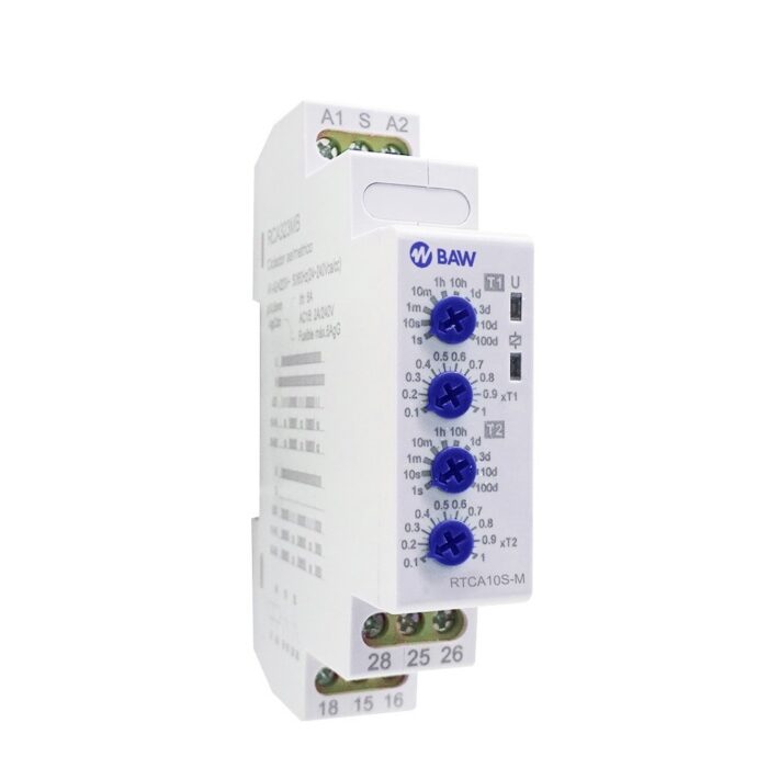 Rele Temp. A La Conexión 0.1-10seg 1mod. C/led Baw - Rtca10s-m - Imagen 2