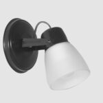Spot C/tulipa Garra Satinada  Negro Ferrolux - S-110 N