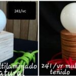 Velador Redondo Multilaminado Madera Cg Luces - 240/vr