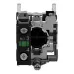 PULSADOR PLASTICO RASANTE VERDE (1 NA) - Imagen 3