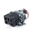 PULSADOR METALICO RASANTE LUMINOSO ROJO (1 NC) - Imagen 2