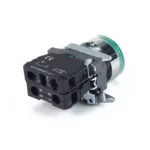 PULSADOR METALICO RASANTE LUMINOSO VERDE (1 NA) - Imagen 3