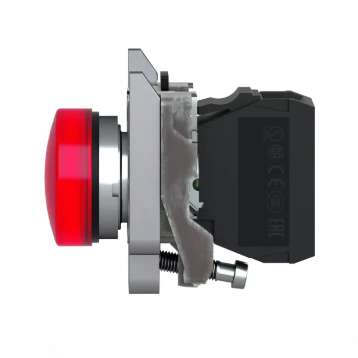 PILOTO LUMINOSO METALICO LED COMPONIBLE ROJO 24 VCA/VDC - Imagen 2
